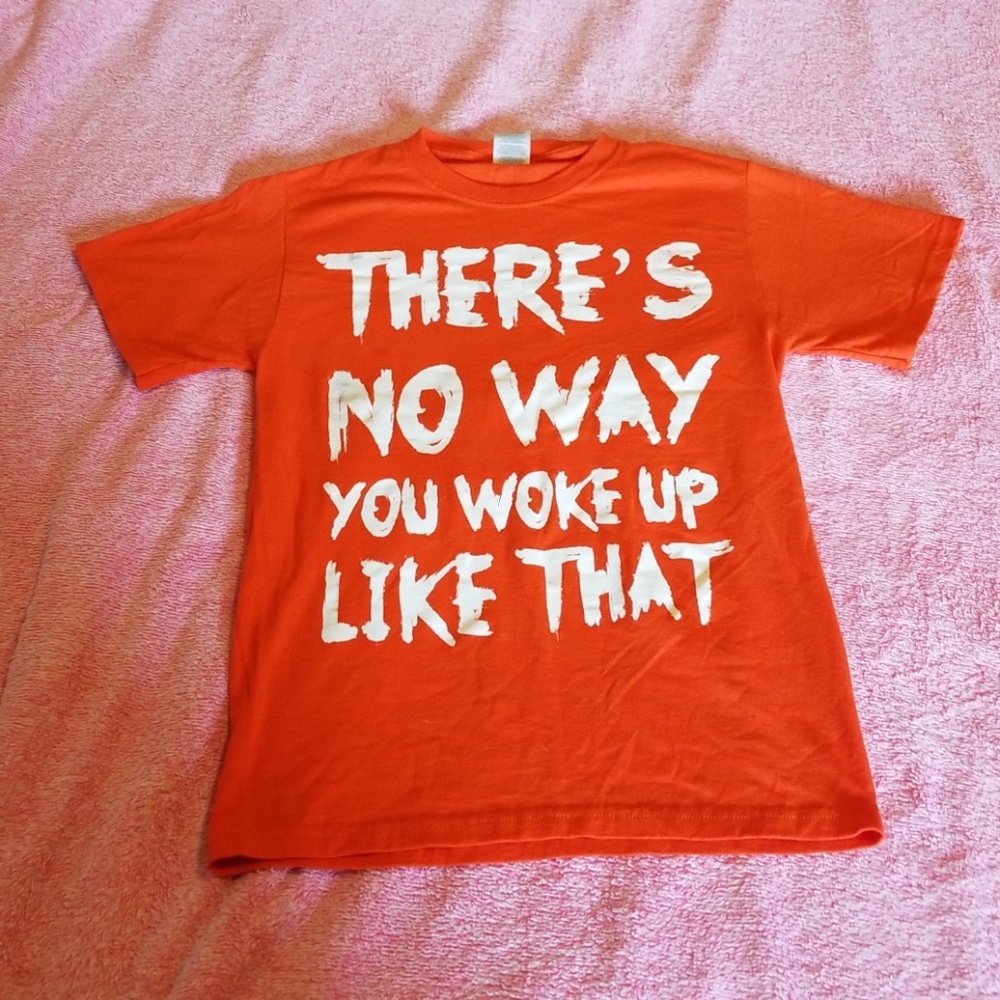Bright Orange T-shirt Men's Small